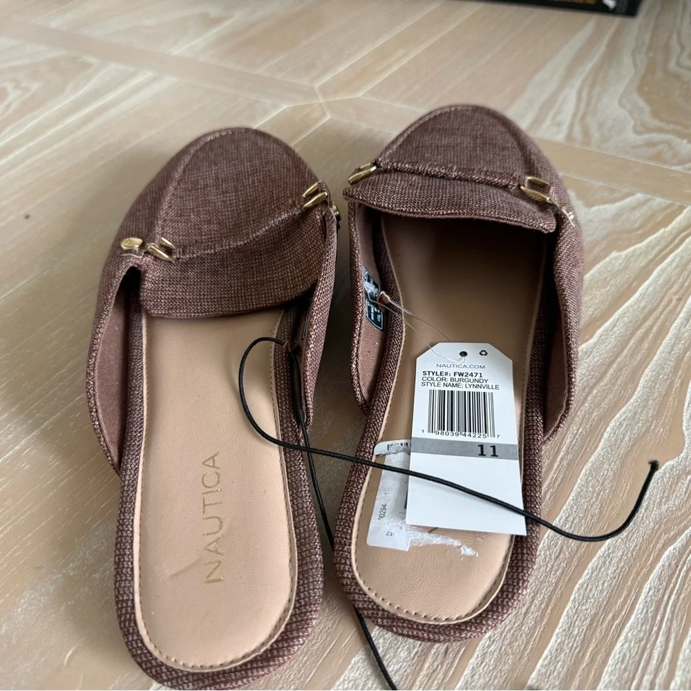 Nautica|Women's Brown Tan slip on loafer sandals,NWT In size 11•••Classic style - Picture 6 of 10